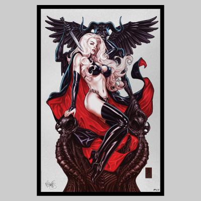 Lady Death: Blasphemy Anthem art print