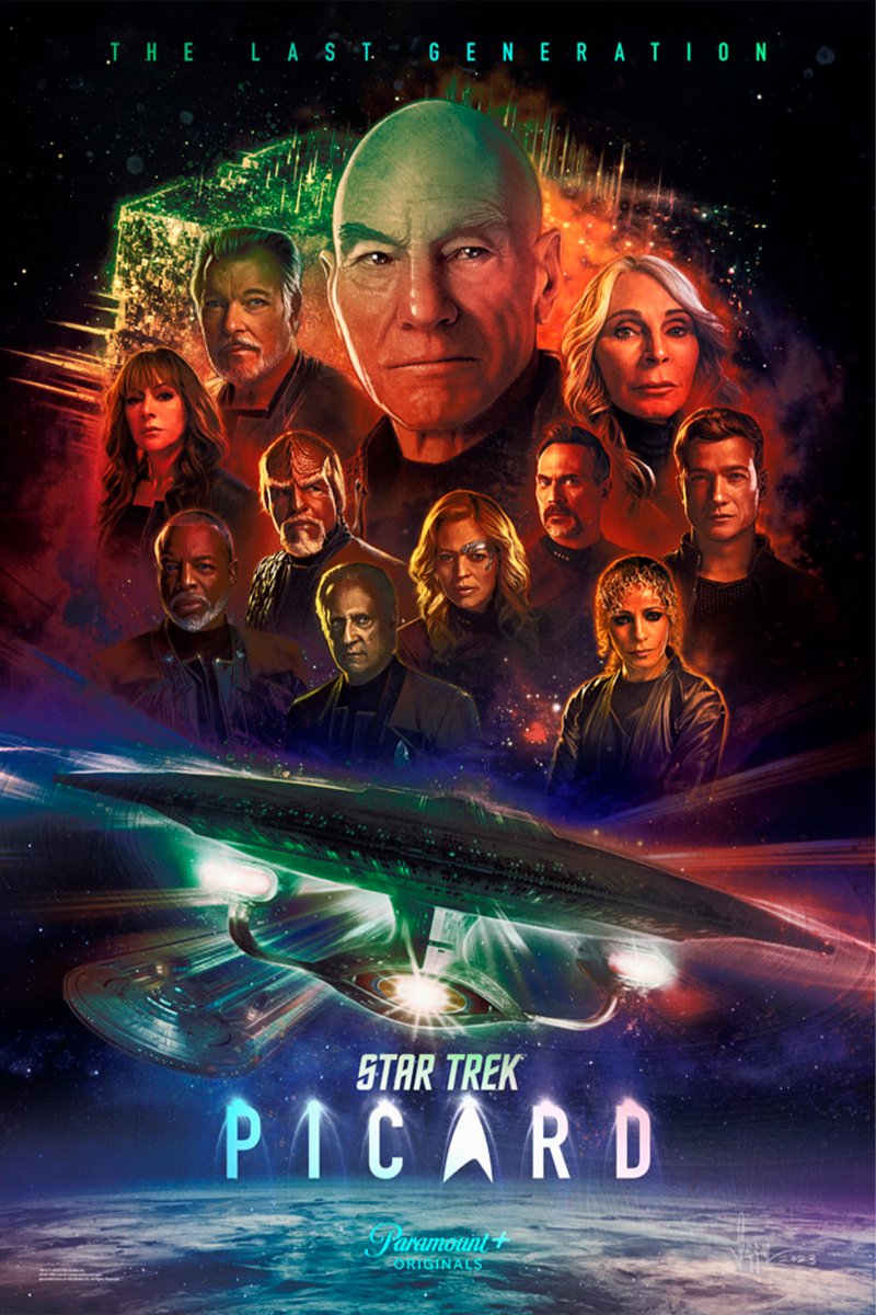 Star Trek: Picard Foil Variant Art Print by Vice Press
