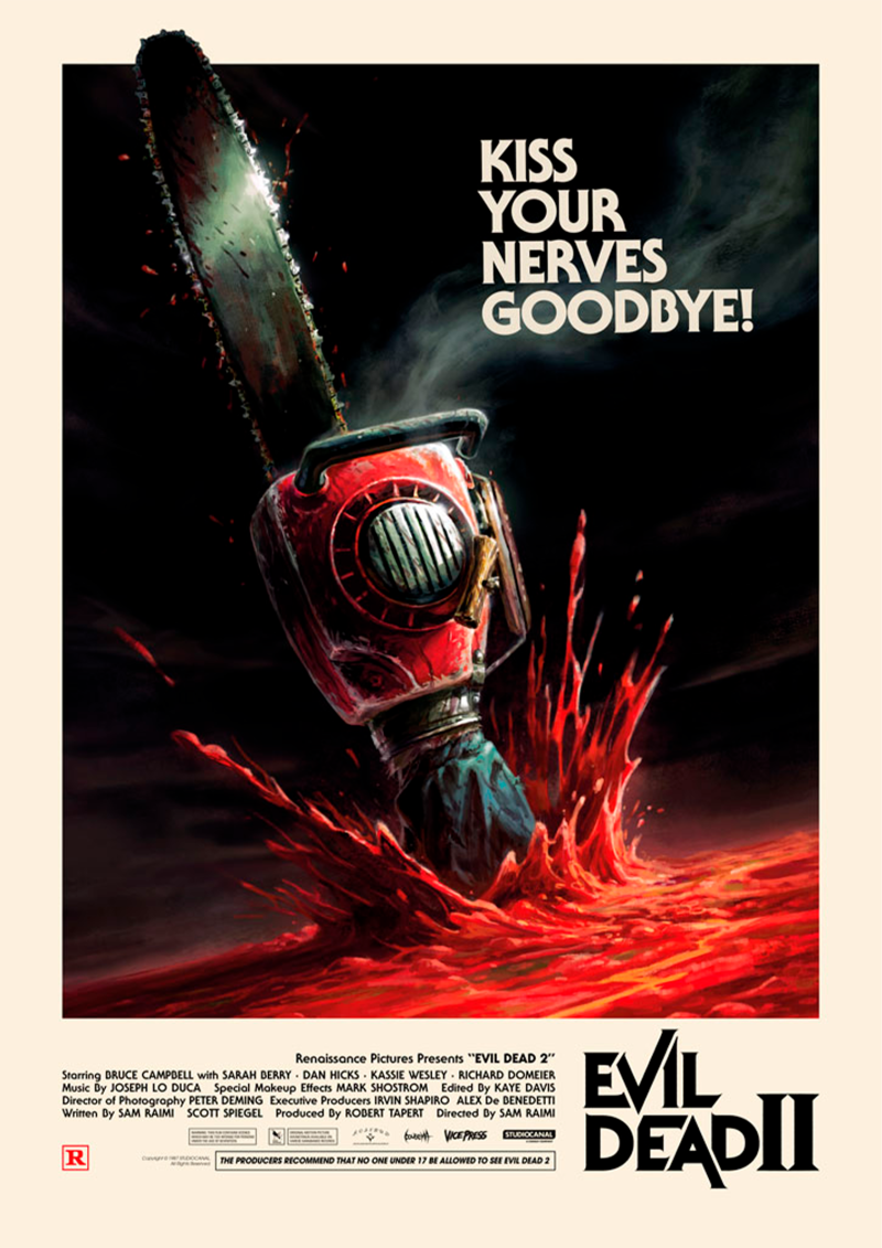 Evil Dead II Editions Variant Movie Poster by Vice Press