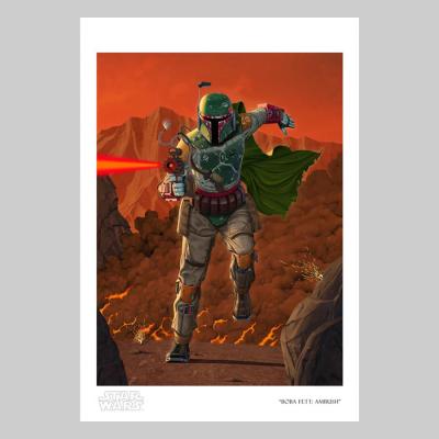 Boba Fett Ambush art print