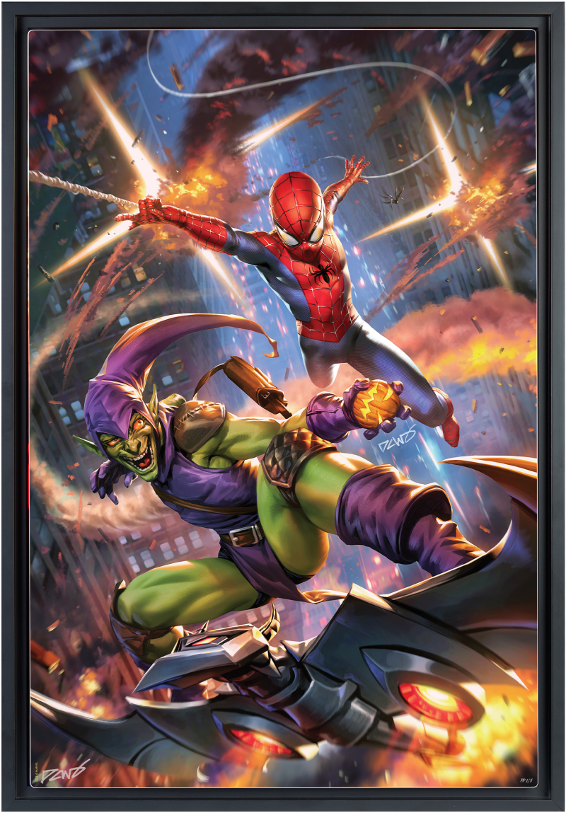 Amazing Spider-Man vs Green Goblin Art Print by Sideshow Collectibles