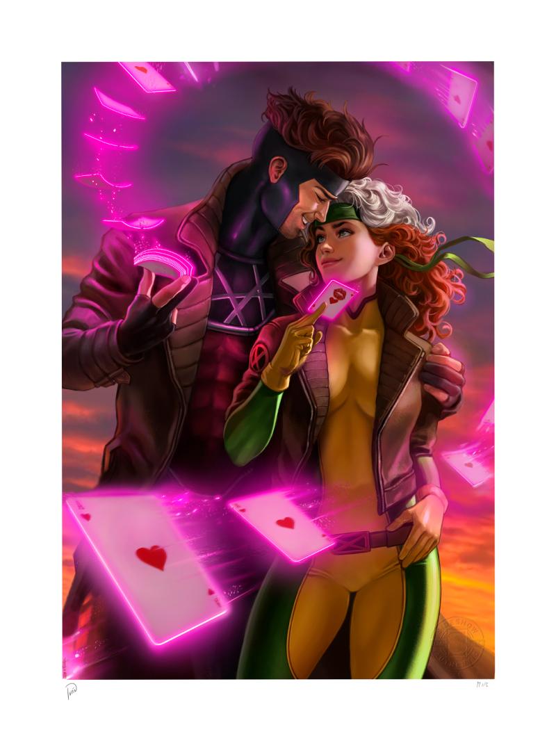 Rogue & Gambit Art Print by Sideshow Collectibles