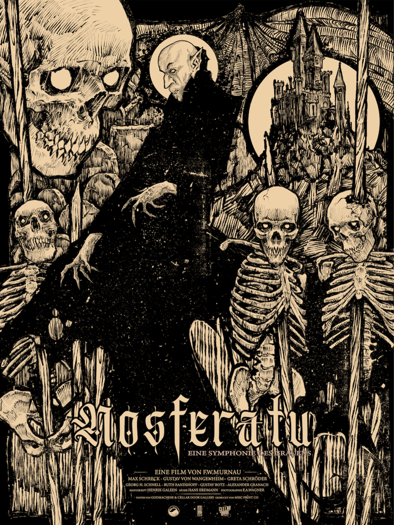 Nosferatu (Bone Variant) Art Print by Cellar Door Gallery