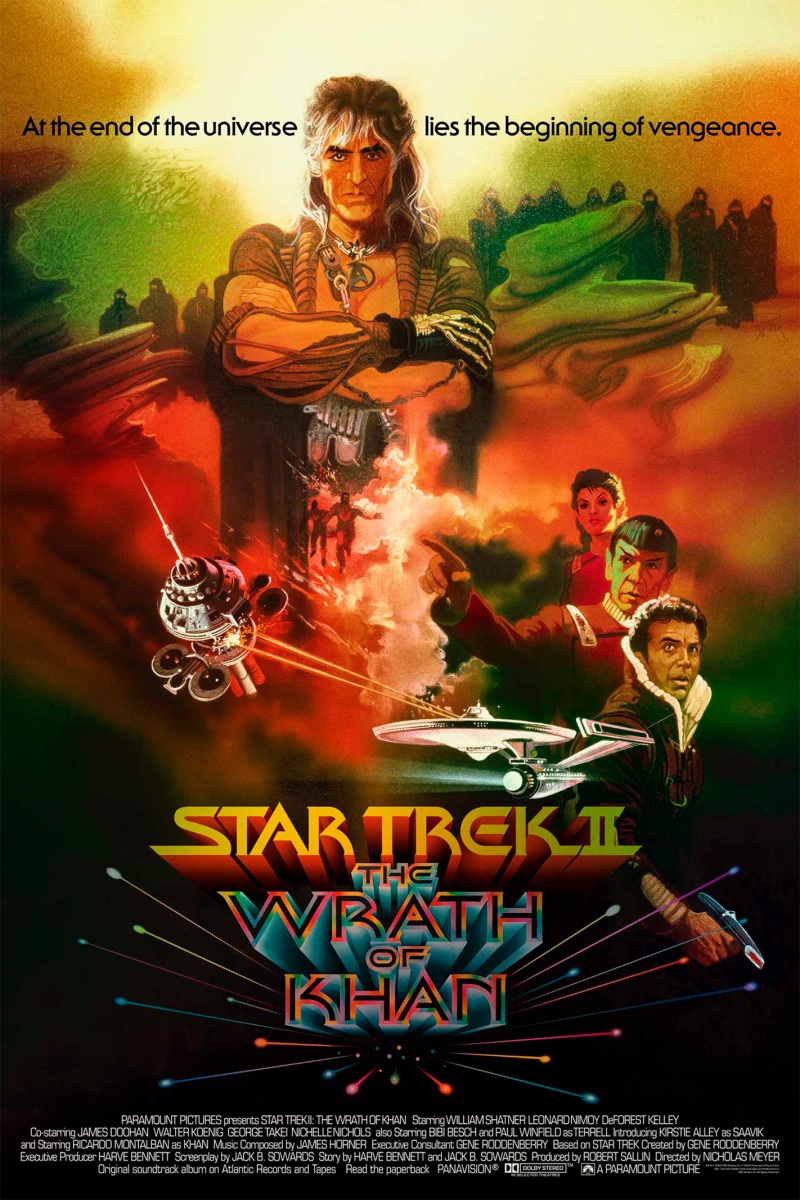 Star Trek II: The Wrath of Khan Foil Variant Movie Poster by Vice Press