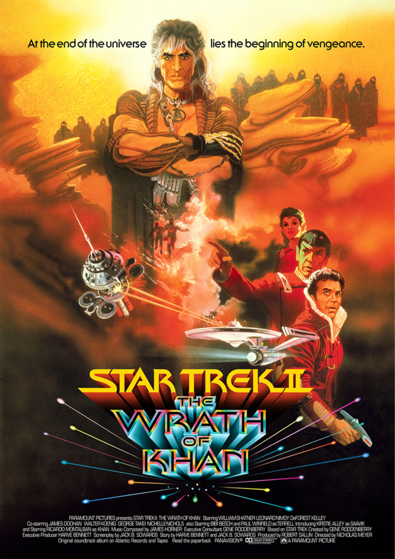 Star Trek II: The Wrath of Khan Editions Variant Movie Poster by Vice Press