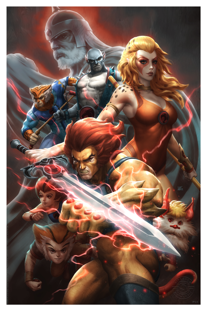 Thunder, Thunder, Thundercats! Art Print by Sideshow Collectibles