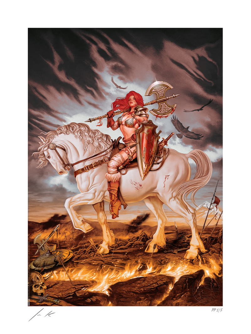 Red Sonja: World on Fire Art Print by Sideshow Collectibles
