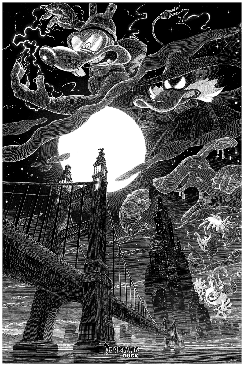 Darkwing Duck "The Terror That Flaps in The Night" Art Print by Cyclops Print Works