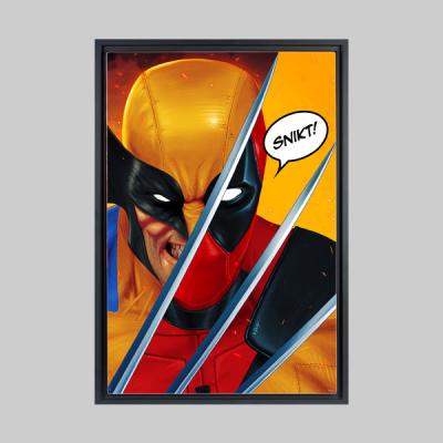Wolverine vs Deadpool art print