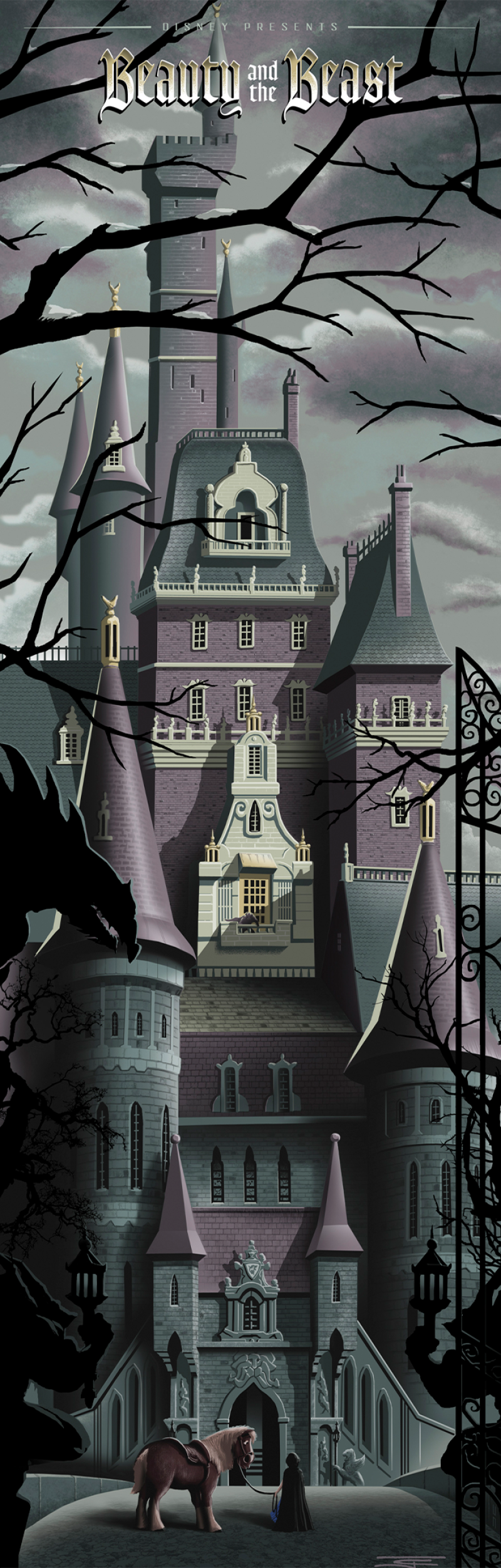 Beauty and the Beast Art Print by Disney Fine Art