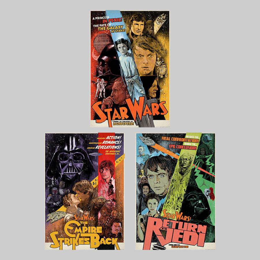 豪華ラッピング無料 Star ACME by Print Art Set Trilogy Original The Wars: アート・デザイン・音楽
