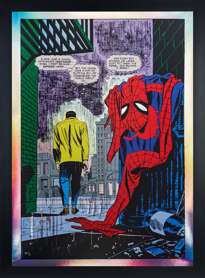 Spider-Man No More (Rainbow Foil Variant) Art Print by Sideshow Collectibles