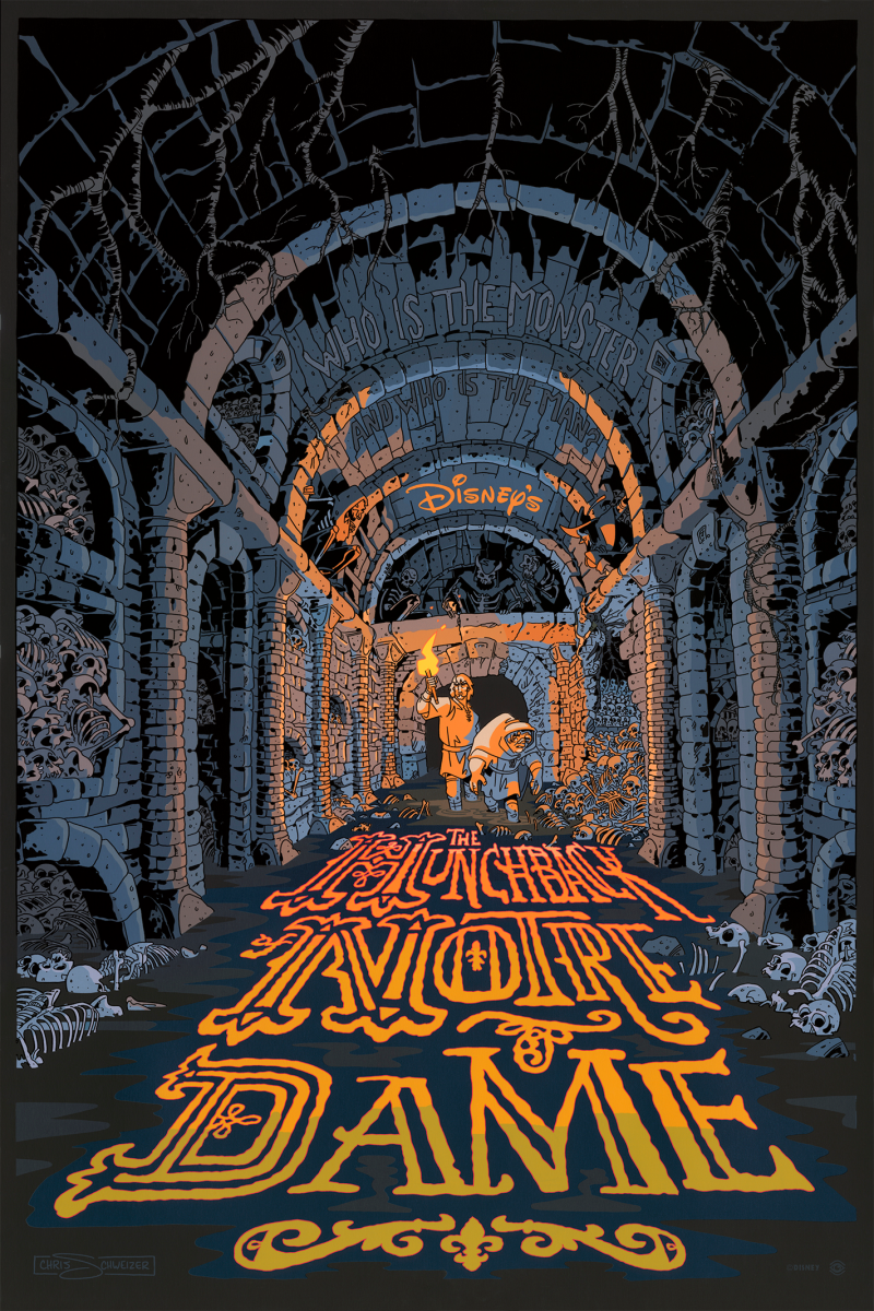 Hunchback of Notre Dame Movie Poster by Cyclops Print Works