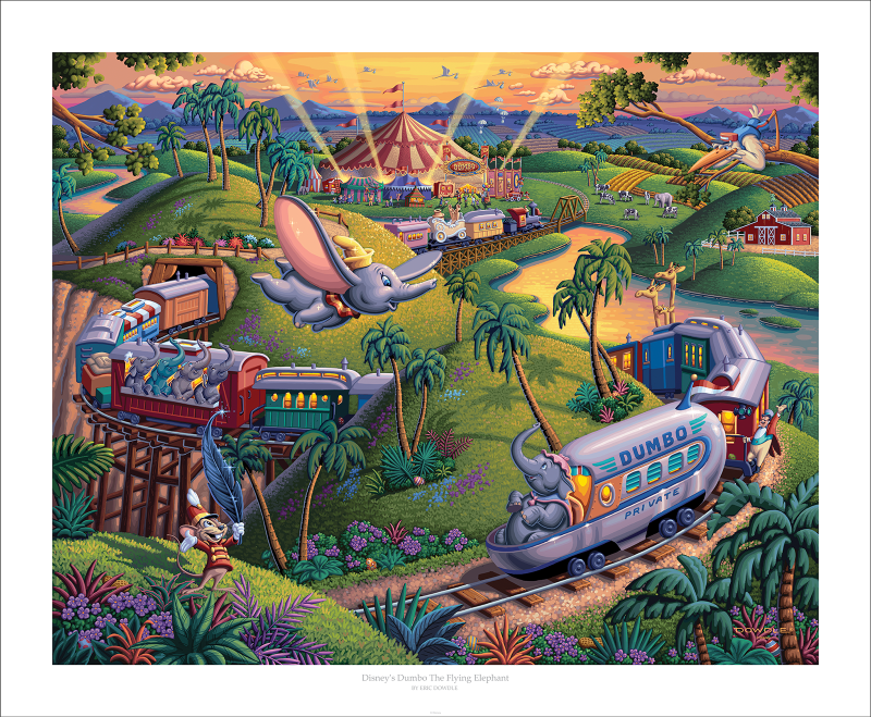 Disney’s Dumbo The Flying Elephant Art Print by Art Brand Studios