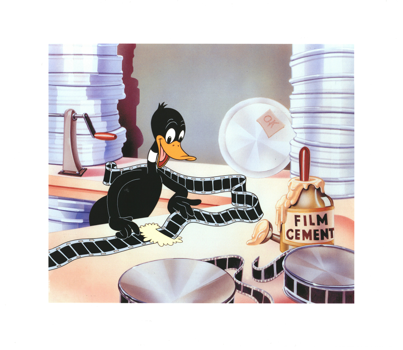 Daffy Film Editor Art Print by Clampett Studio Collections