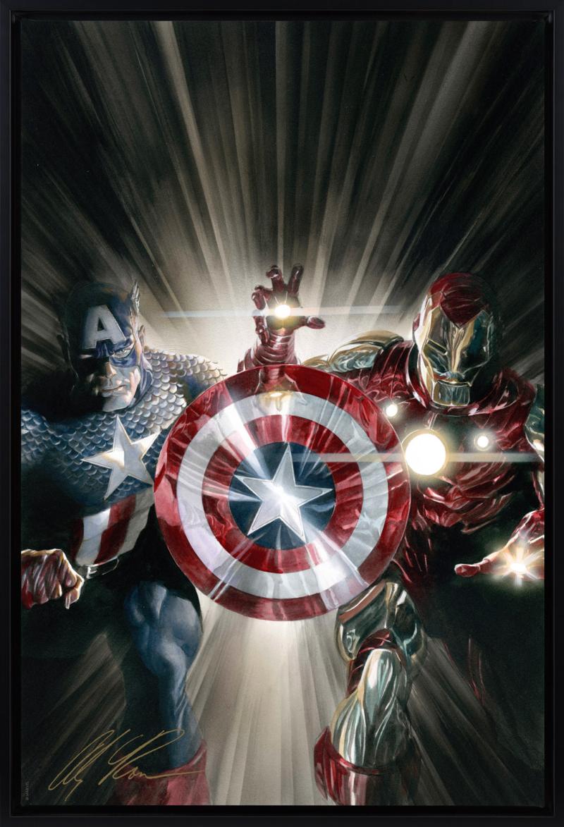 Captain America & Iron Man: Unstoppable Art Print by Alex Ross Art