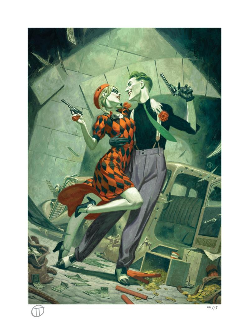 Harley Quinn™ & The Joker™: Lawless Love Art Print by Sideshow Collectibles