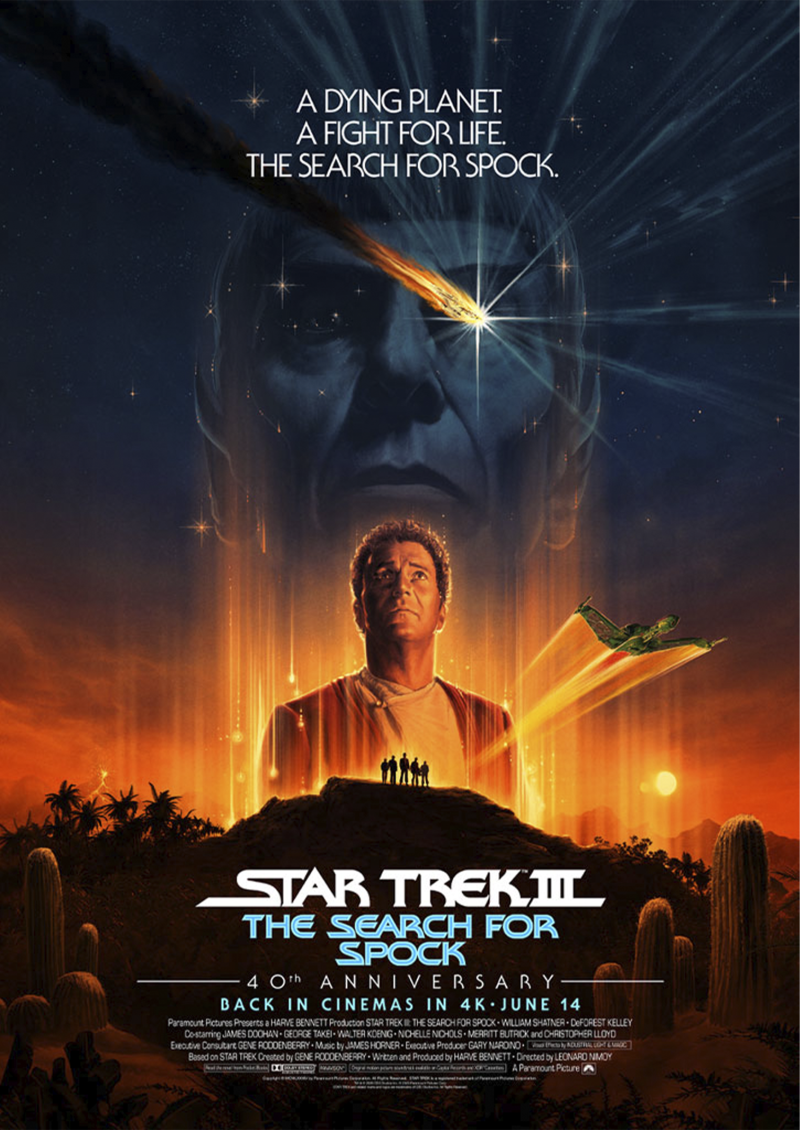 Star Trek III: The Search for Spock Editions Variant Movie Poster by Vice Press
