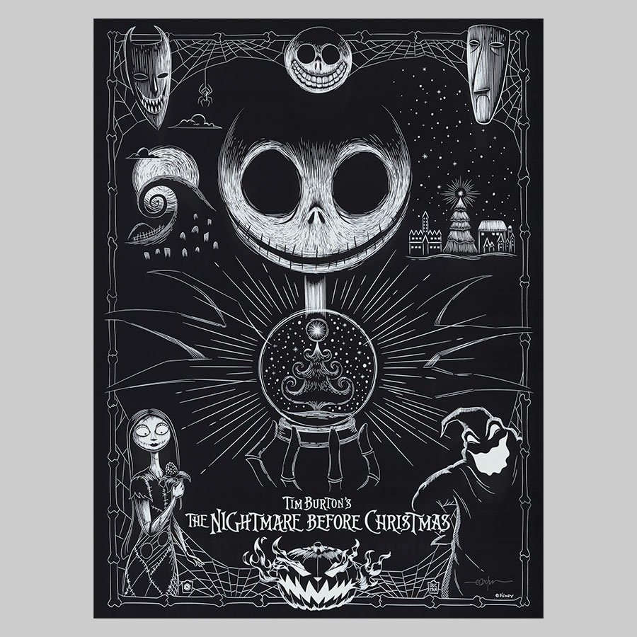 The Nightmare Before Christmas ピンバッチアート 91X9VL4eSkL._AC_UF350,