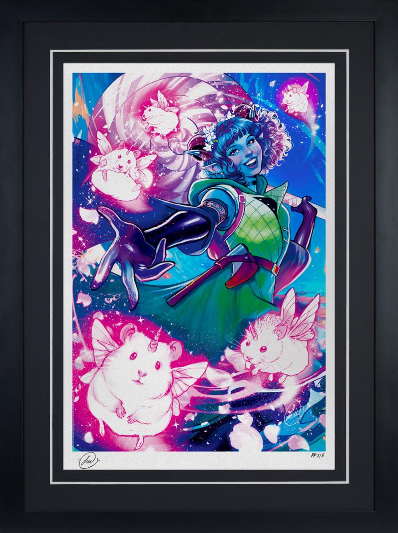 Jester Lavorre: Heart of Chaos Silver Foil Variant Art Print by Sideshow Collectibles