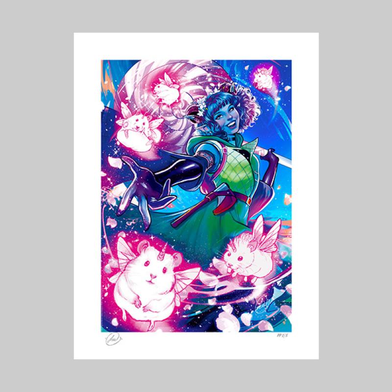Jester Lavorre: Heart of Chaos Art Print by Lucas Werneck