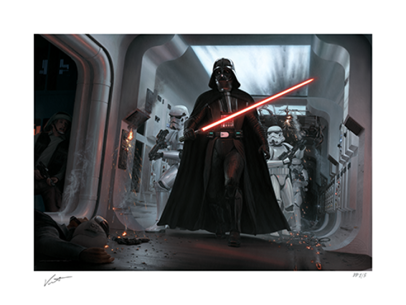 Darth Vader™: Assault on Tantive IV Art Print by Sideshow Collectibles