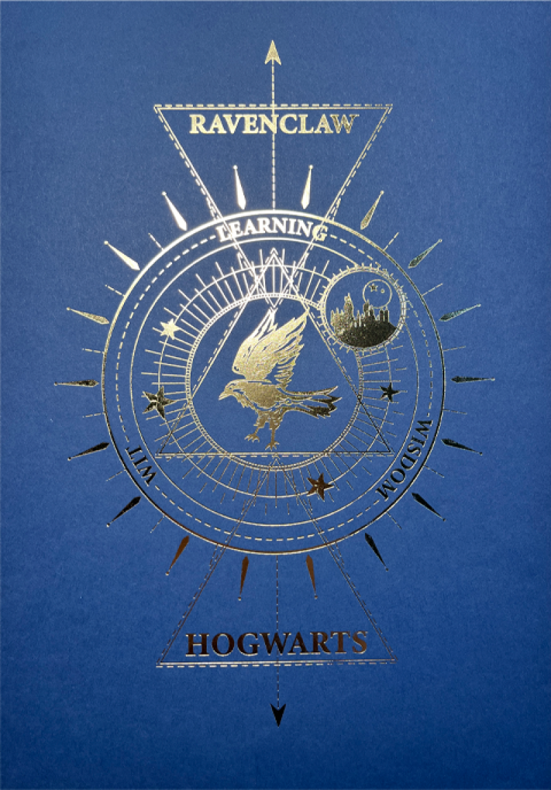 Harry Potter™: Ravenclaw House Foil Letterpress Poster Art Print by Arteonn