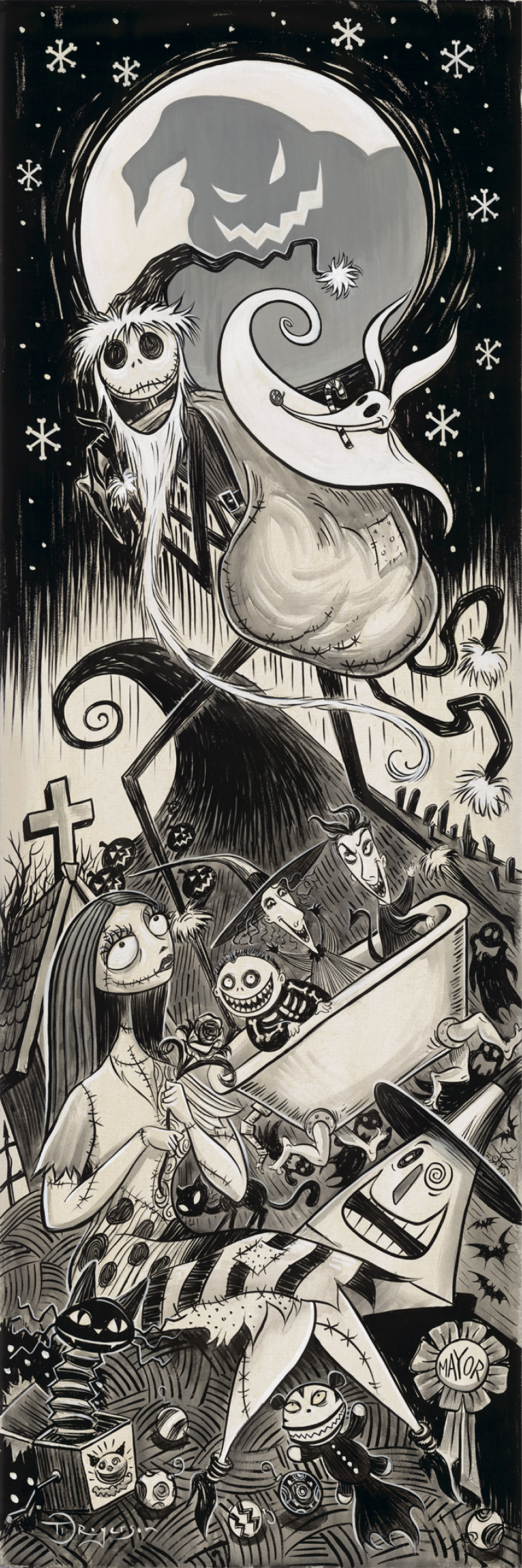 Twas the Nightmare Before Christmas Art Print by Disney Fine Art