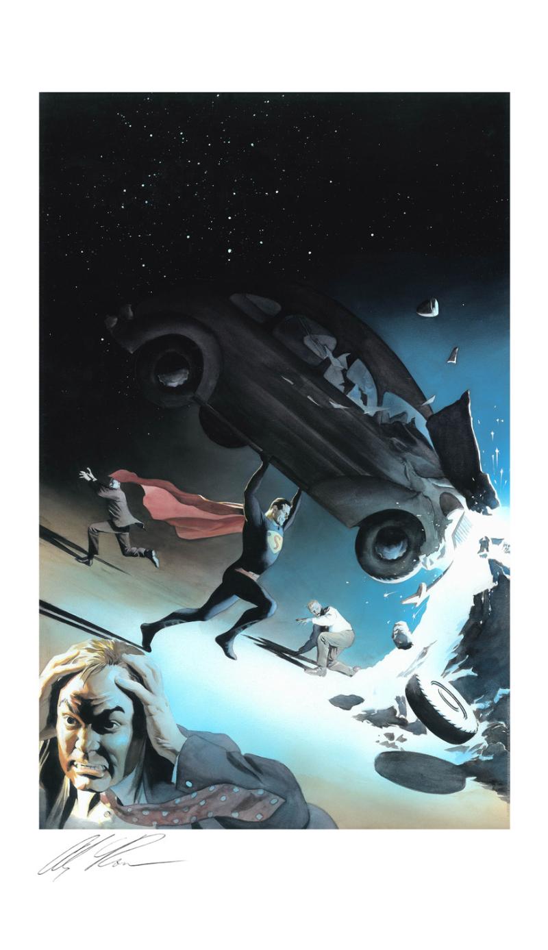 Superman: More Powerful Than a Locomotive Art Print by Alex Ross Art