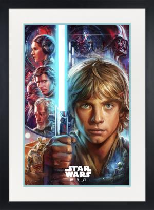 Star Wars: The Skywalker Saga IV V VI Fine Art Print by Ian Star Wars: The Skywalker Saga IV V VI Fine Art Print by Ian