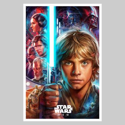 Star Wars: The Skywalker Saga IV V VI art print