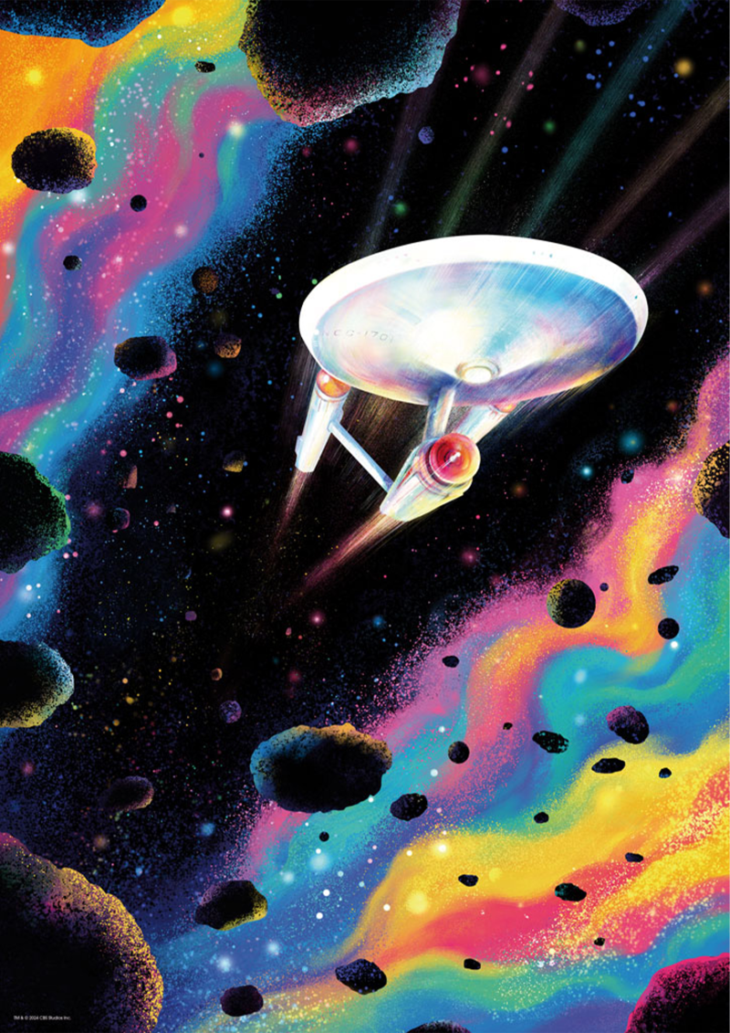 USS Enterprise - Star Trek The Original Series Art Print by Vice Press