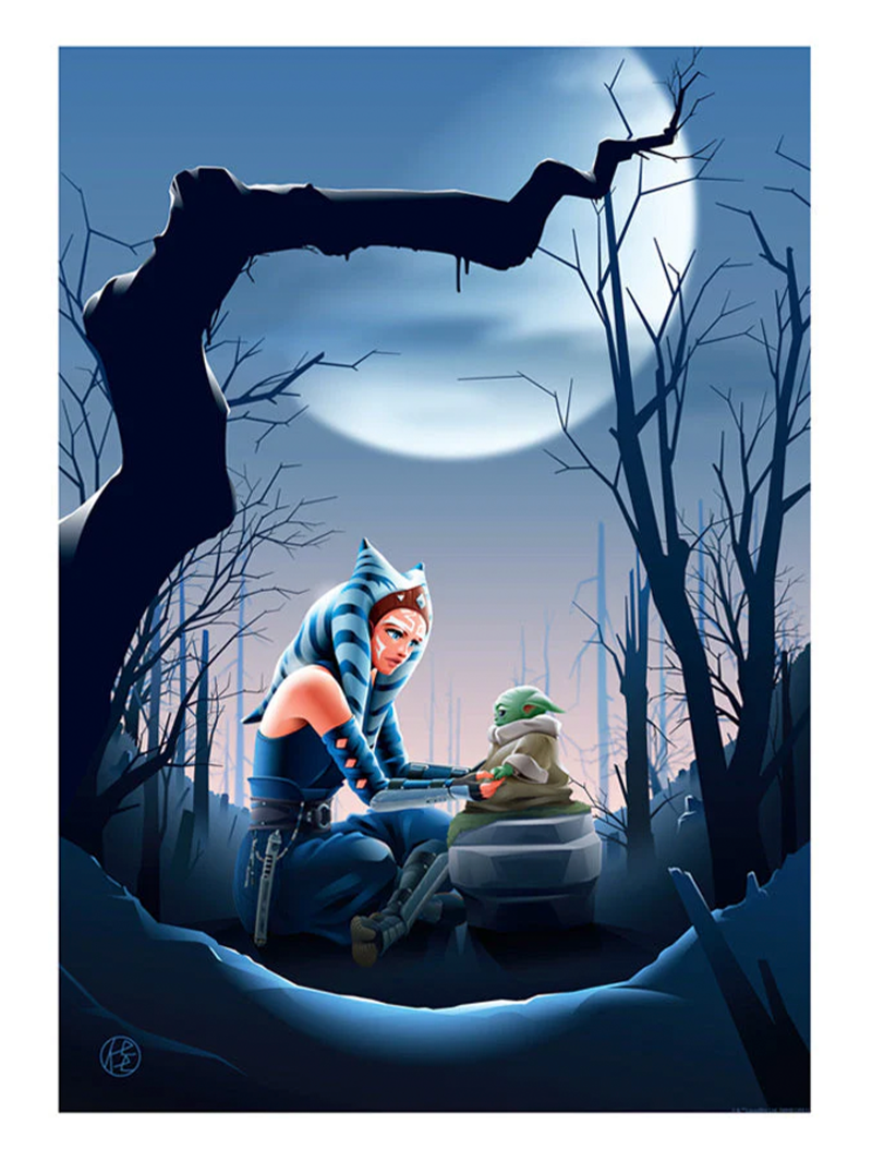 Ahsoka and Grogu Art Print by ACME Archives