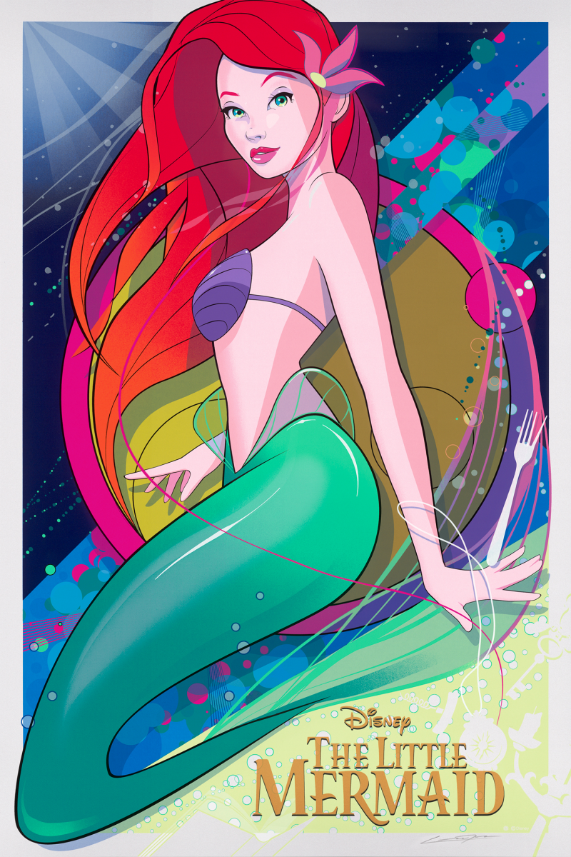 The Little Mermaid Movie Poster by Cyclops Print Works