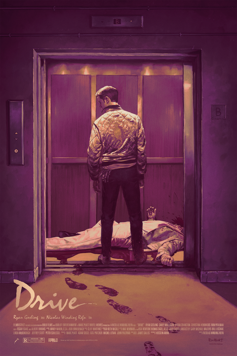 Drive (Gold Metallic Variant) Movie Poster by Apollo Gallery