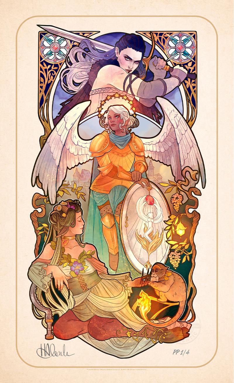 Critical Role 10th Anniversary: Ashley Johnson Art Print by Sideshow Collectibles