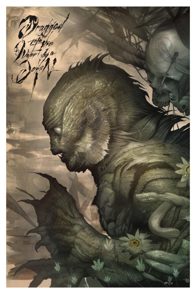 The Creature from the Black Lagoon Art Print by Sideshow Collectibles