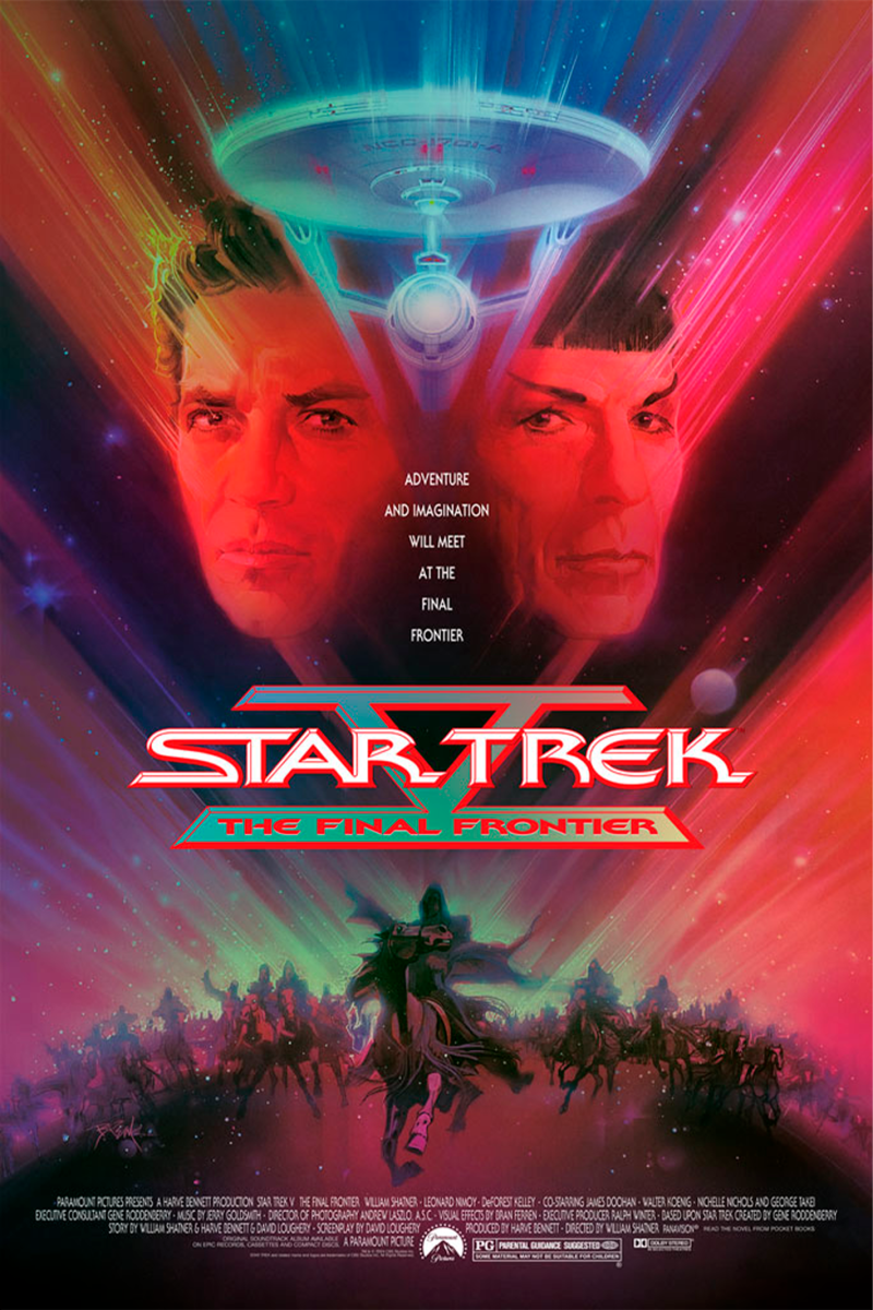 Star Trek: The Final Frontier Foil Variant Movie Poster by Vice Press