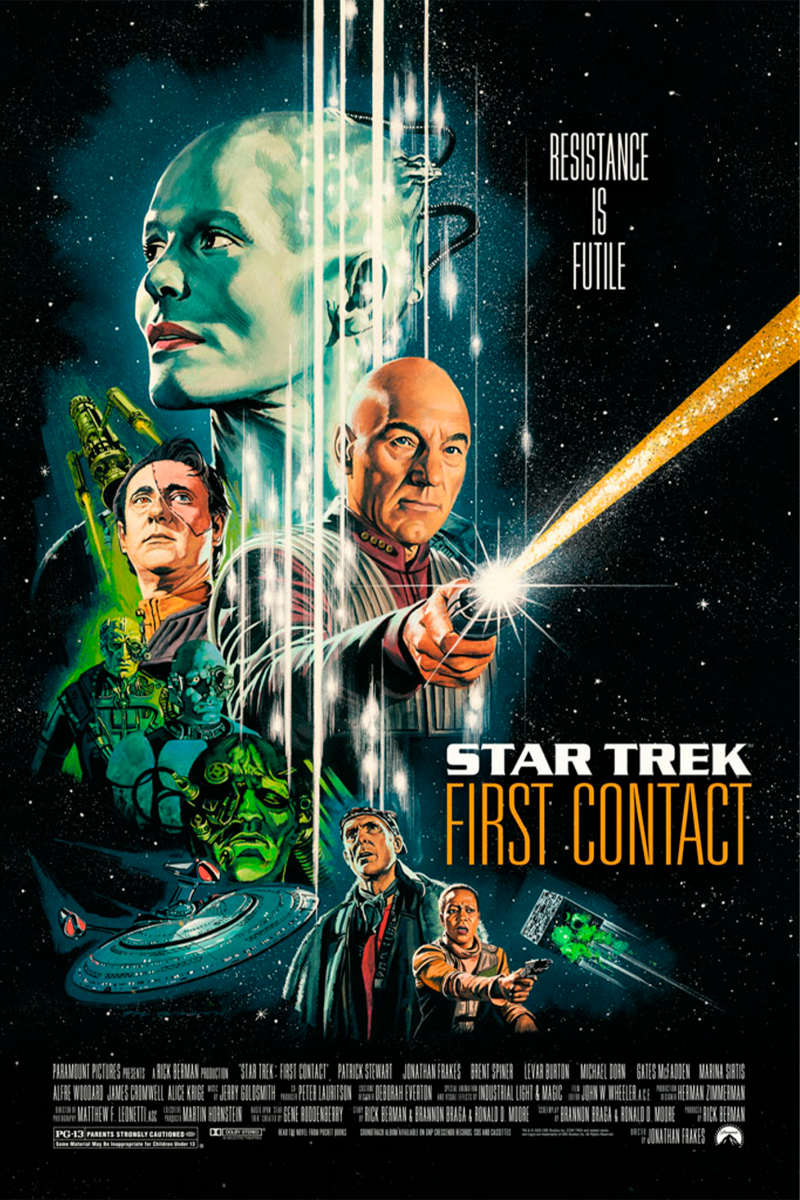 Star Trek: First Contact Movie Poster by Vice Press