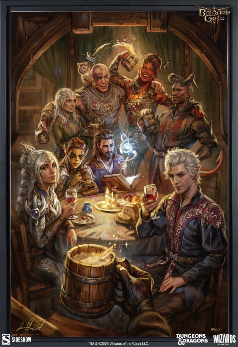Baldur's Gate III: The Elfsong Tavern Art Print by Sideshow Collectibles