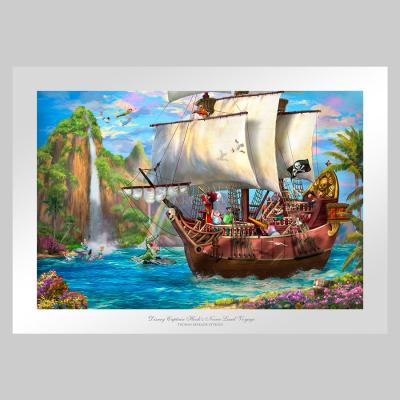 Captain Hook's Never Land Voyage art print