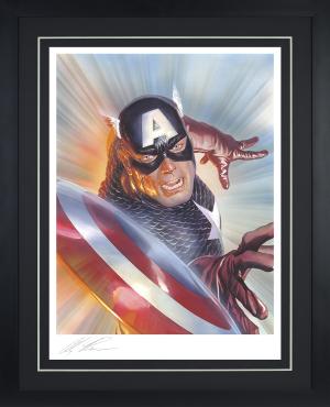 Marvelocity: Captain America Fine Art Print by Alex Ross