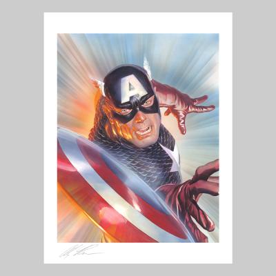 Marvelocity: Captain America art print