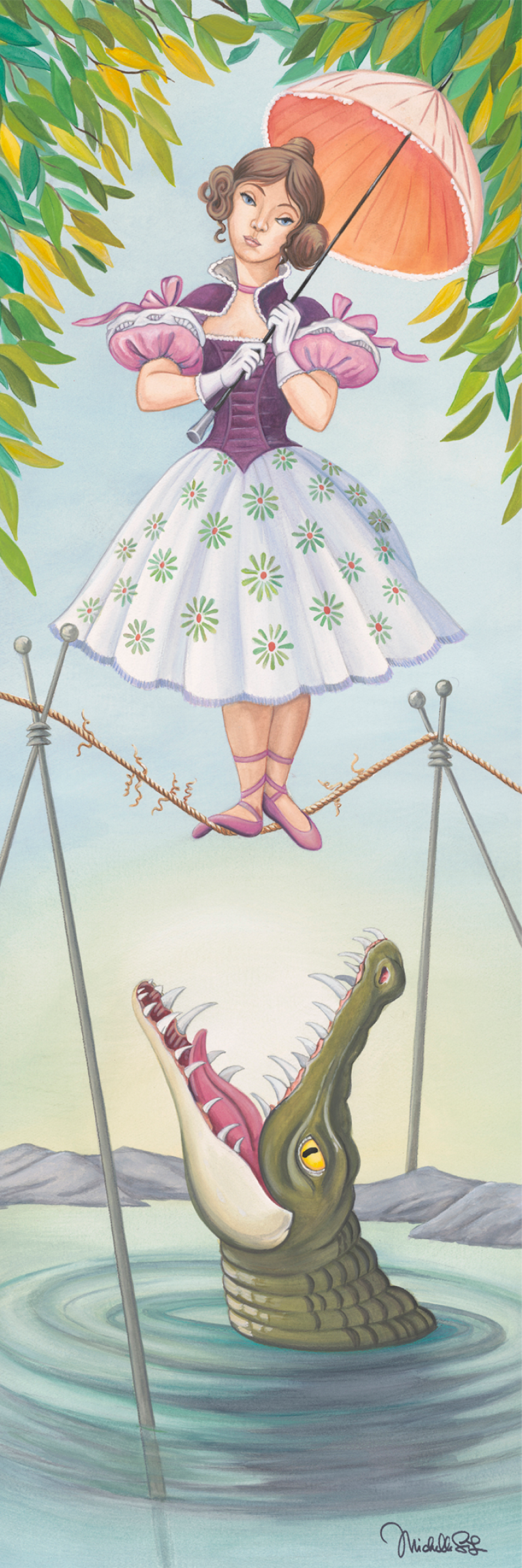 Stretching Portrait: The Tightrope Walker Art Print by Disney Fine Art
