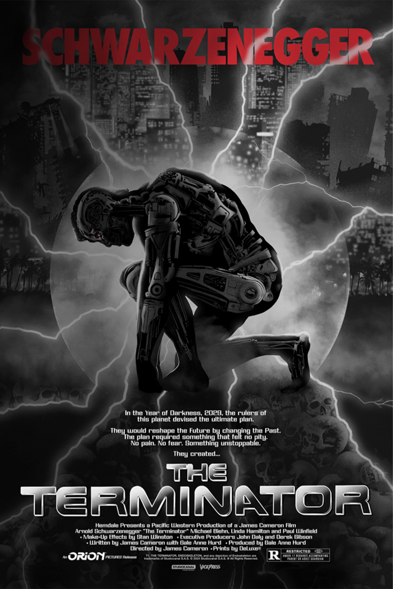 The Terminator Foil Variant Movie Poster by Vice Press
