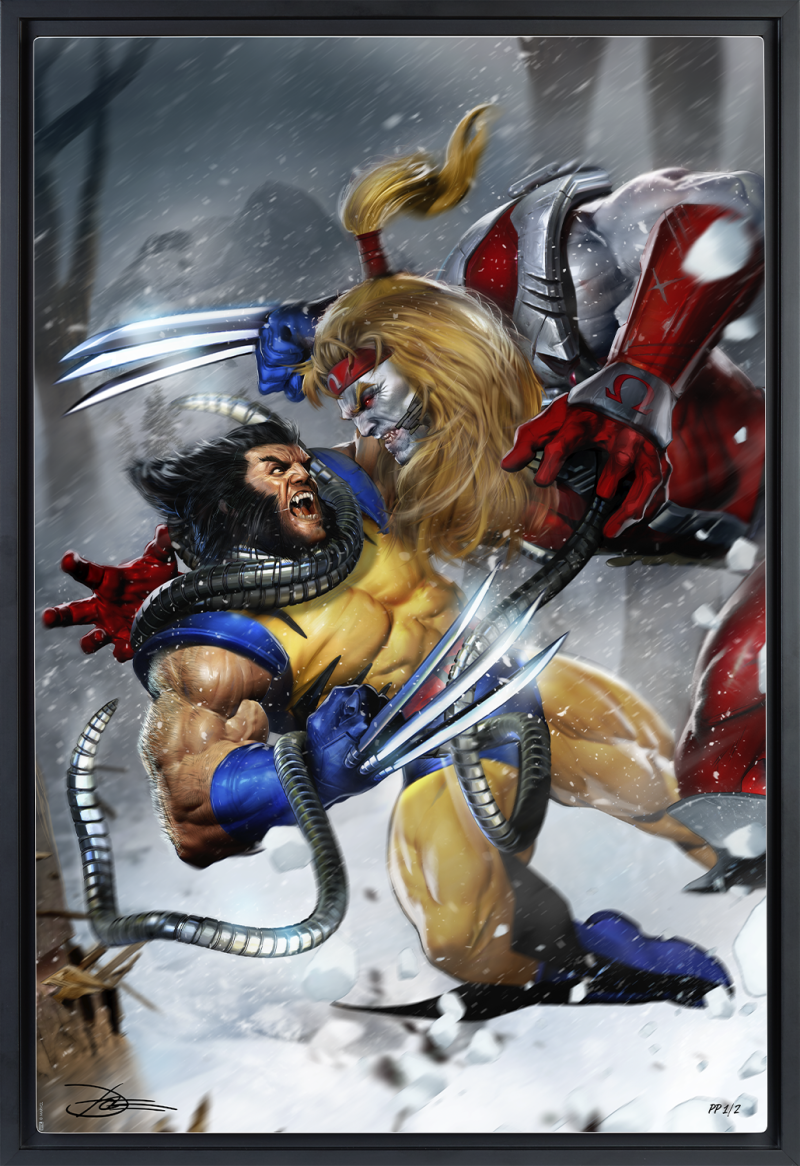 Wolverine vs Omega Red Art Print by Sideshow Collectibles