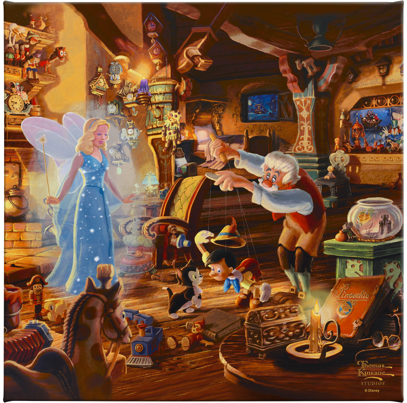 Geppettos Pinocchio Art Print by Art Brand Studios