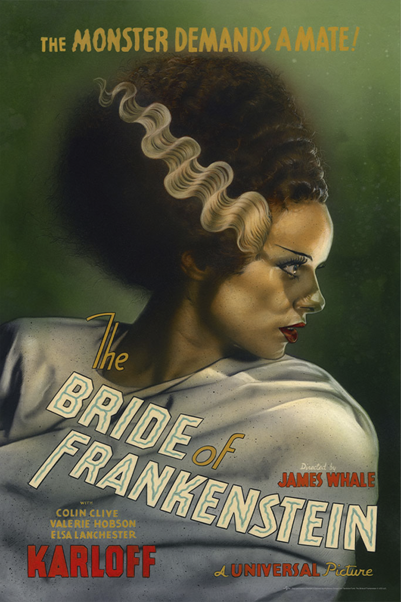 Universal Monsters: The Bride of Frankenstein Movie Poster by Vice Press