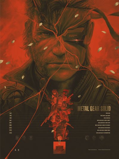Metal Gear Solid Legacy Alert Gold Variant Art Print