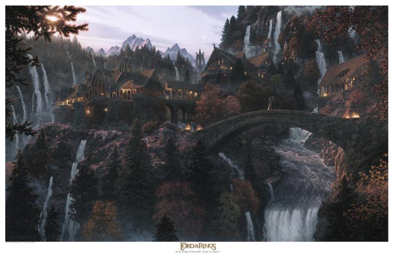 At the Bridge of Rivendell: A hope re-kindled Art Print by Vanderstelt Studio